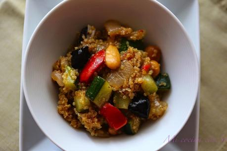 QUINOA CON VERDURAS Y FRUTOS SECOS: