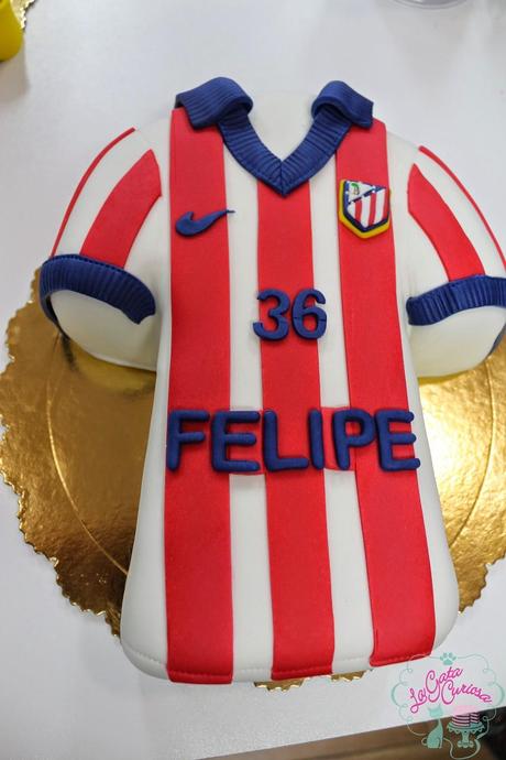 TARTA CAMISETA DEL ATLÉTICO DE MADRID