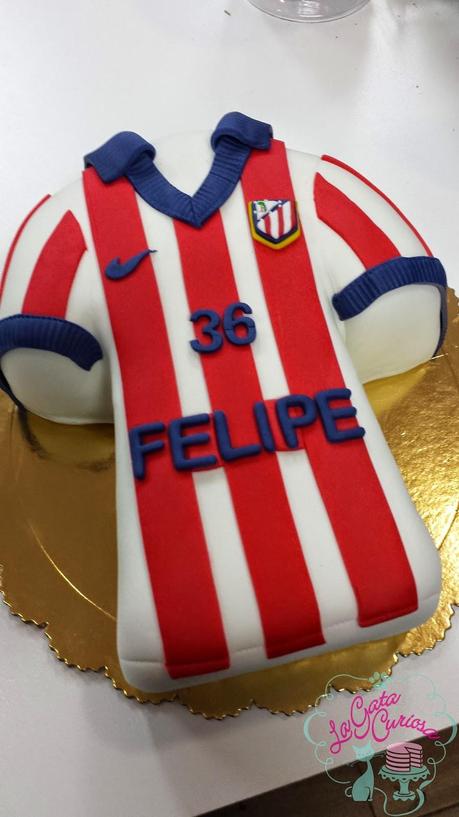 TARTA CAMISETA DEL ATLÉTICO DE MADRID