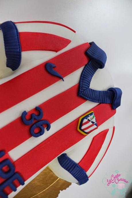 TARTA CAMISETA DEL ATLÉTICO DE MADRID