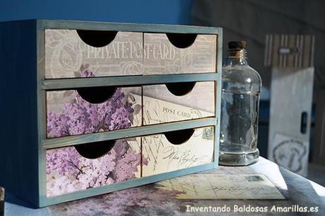 Cómo usar el papel de Scrap para decorar muebles Tutorial decorar muebles papel