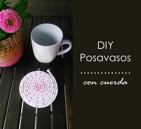 DIY: Posavasos con cuerda de algodón.