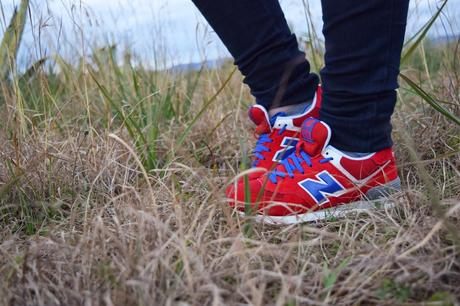 Red Sneakers, comfy look