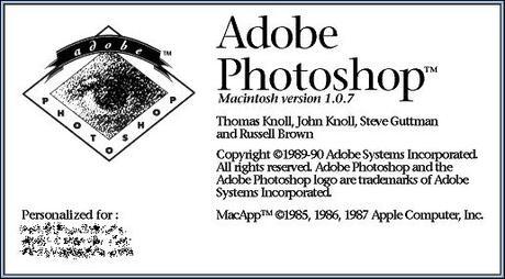 pantalla de inicio de Photoshop