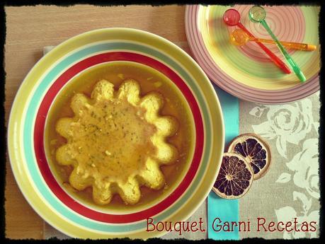 Flan especiado de naranjas (con sólo 3 huevos)