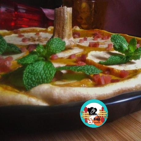 Quiche de calabaza y manzana