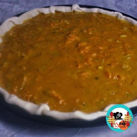 Quiche de calabaza y manzana