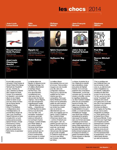 Jazz Magazine, Mejores discos año 2014-CHOC