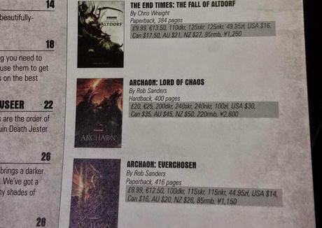 Precios confirmados de Bufón de la Muerte y Vidente de Sombras(Y WFB)