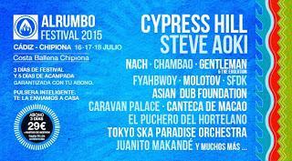 AlRumbo Festival 2015: Cypress Hill, Steve Aoki, Nach, Molotov, Asian Dub Foundation...