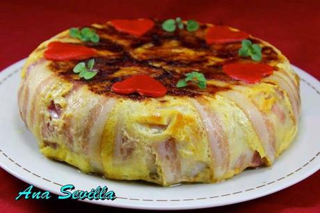 Pastel de tortilla y carne olla GM