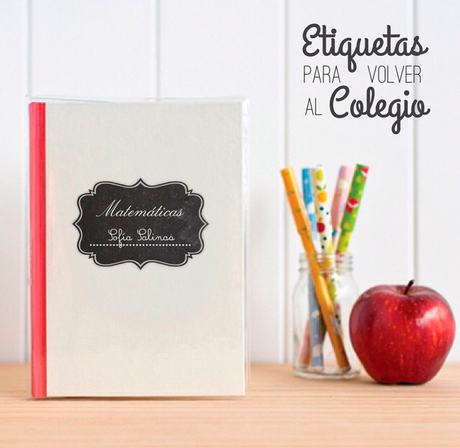 De vuelta al Colegio con estás lindas Etiquetas para los Cuadernos.