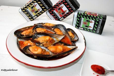 Mejillones con salsa picante Mejillones con salsa picante