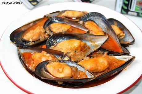 Mejillones con salsa picante Mejillones con salsa picante