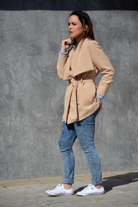 Outfit | Denim + camel