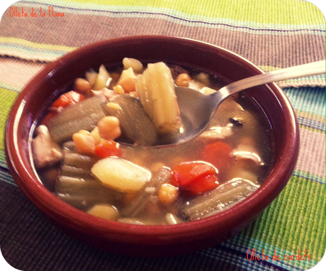 OLLETA DE CARDETS (OLLA DE CARDOS Y GARBANZOS)