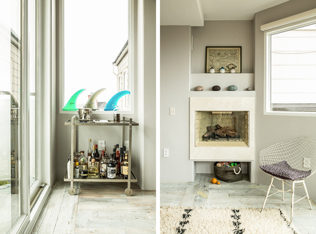 Decoración modernista con toques étnicos en una casa impresionante