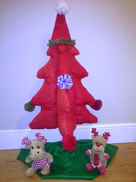 Arbol de navidad con fieltro