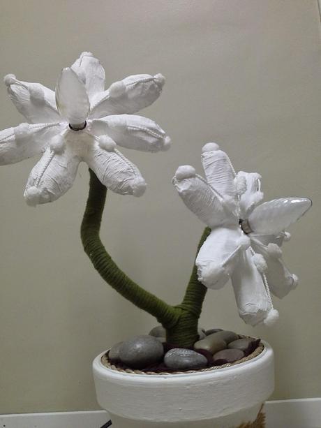 Lámpara de flores de papel Lámpara de flores de papel