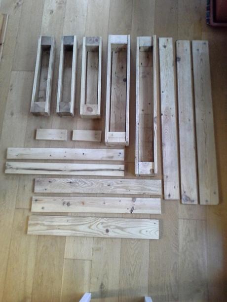 Maceteros a partir de dos palets Maceteros a partir de dos palets