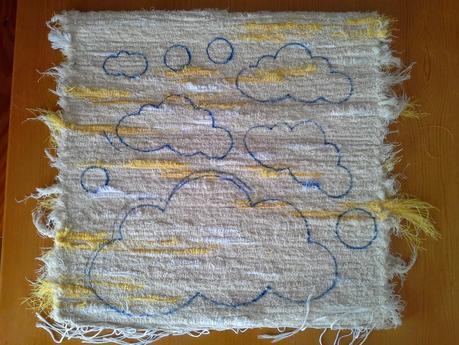 Lámpara atardecer con nubes