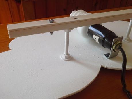 Lámpara atardecer con nubes