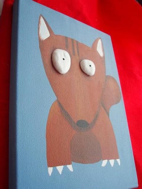 Composición Caperucita, el lobo y un corderito