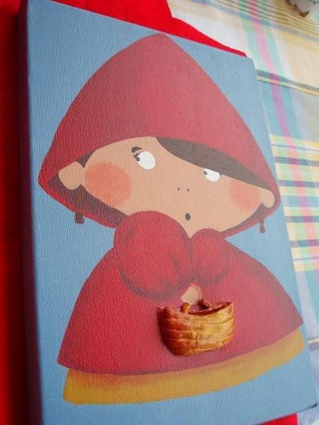 Composición Caperucita, el lobo y un corderito Composición Caperucita, el lobo y un corderito