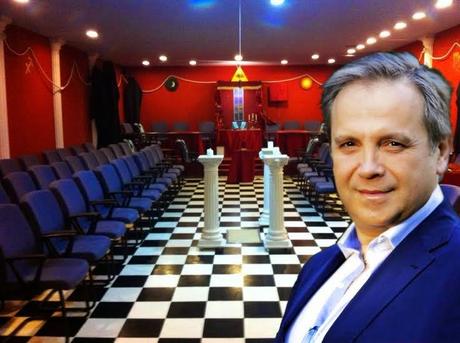 Antonio Carmona, en una Tenida masónica