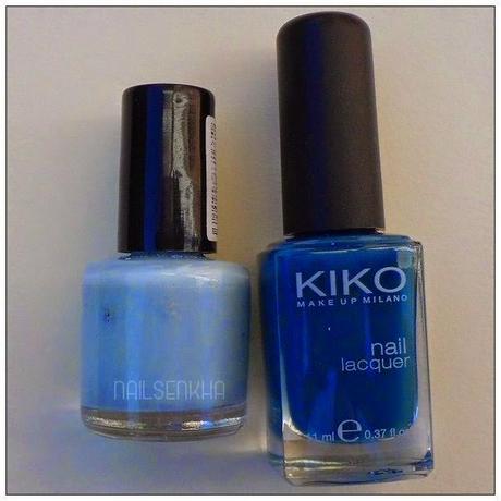 Nail Art Ruffian en azul