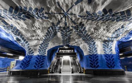 Arte subterráneo en las estaciones de metro de Estocolmo