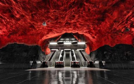 Arte subterráneo en las estaciones de metro de Estocolmo