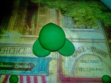 Paso a paso ranita de fondant