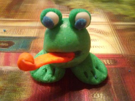 Paso a paso ranita de fondant