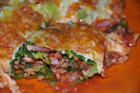 Rollitos De Col Rellenos Al Gratén