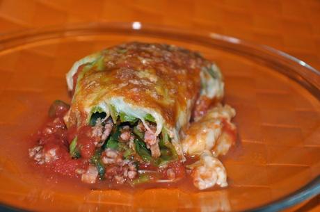 Rollitos De Col Rellenos Al Gratén