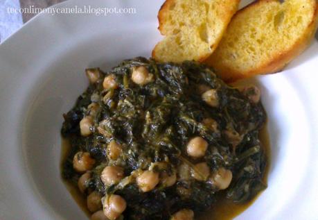 ESPINACAS CON GARBANZOS (Reto Recetas Sanas)