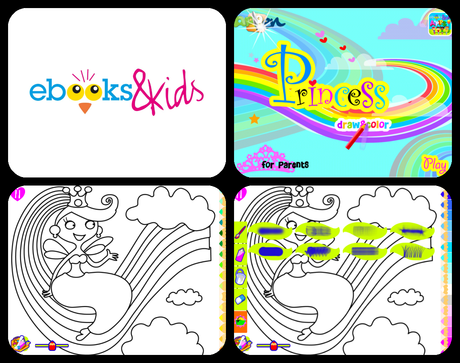 App para Niños de Ebooks&Kids : PRINCESS DRAW&COLOR