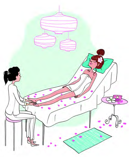 sénev, pedicura, bonheur absolu