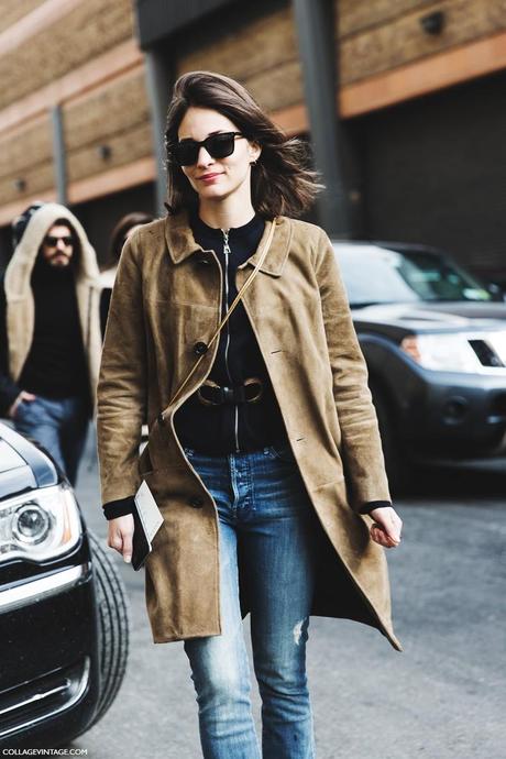 New_York_Fashion_Week-Fall_Winter_2015-Street_Style-NYFW-Maria_Dueñas-Suede_Coat-