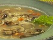 Sopa criolla hongos arroz integral