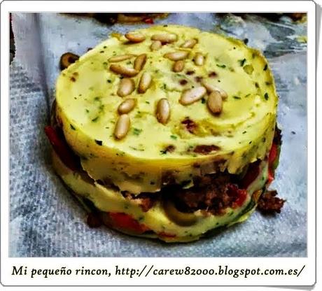 Pastel de carne y verduras