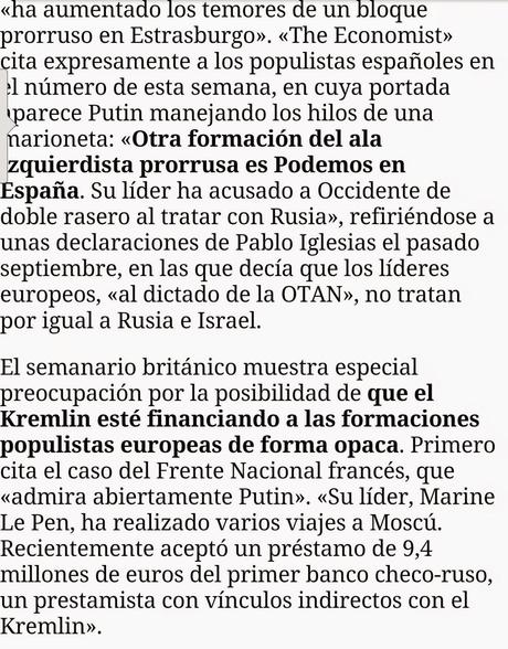 Putin también financia a Podemos