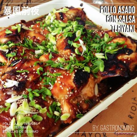 Pollo asado con salsa Teriyaki