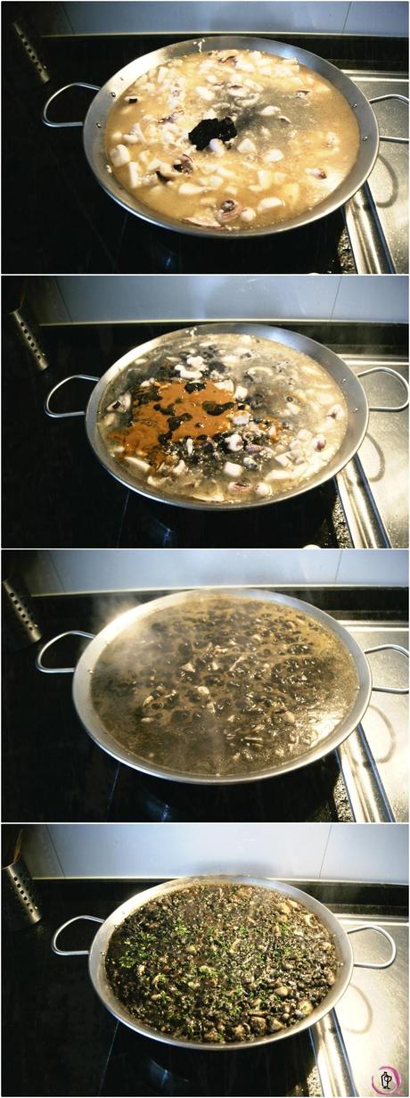 Arroz negro con sepia