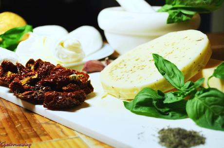 Pizza blanca 6 quesos