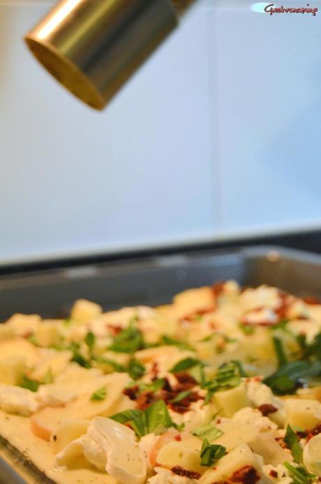 Pizza blanca 6 quesos