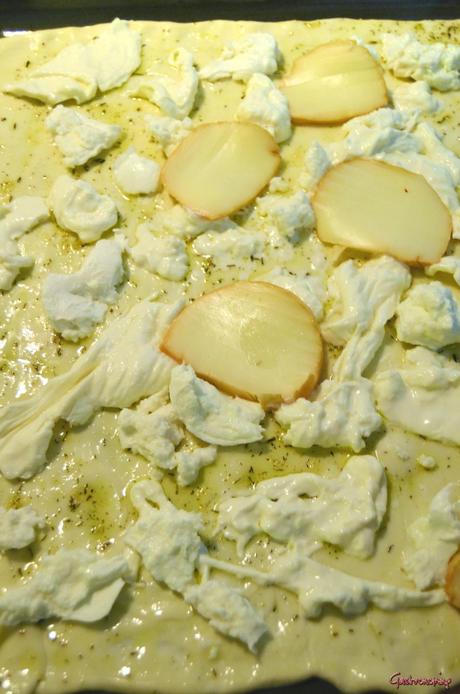 Pizza blanca 6 quesos