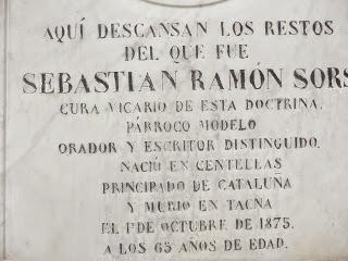 Sebastián Ramón Sors (1810-1875), sacerdote ejemplar en Tacna