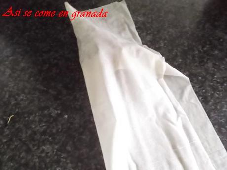 Samosas de pera y morcilla